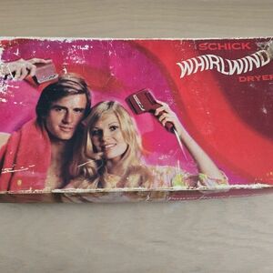 Vtg Schick Whirlwind Hair Blow Dryer Super Power Hand-Held Model 330 MR Works